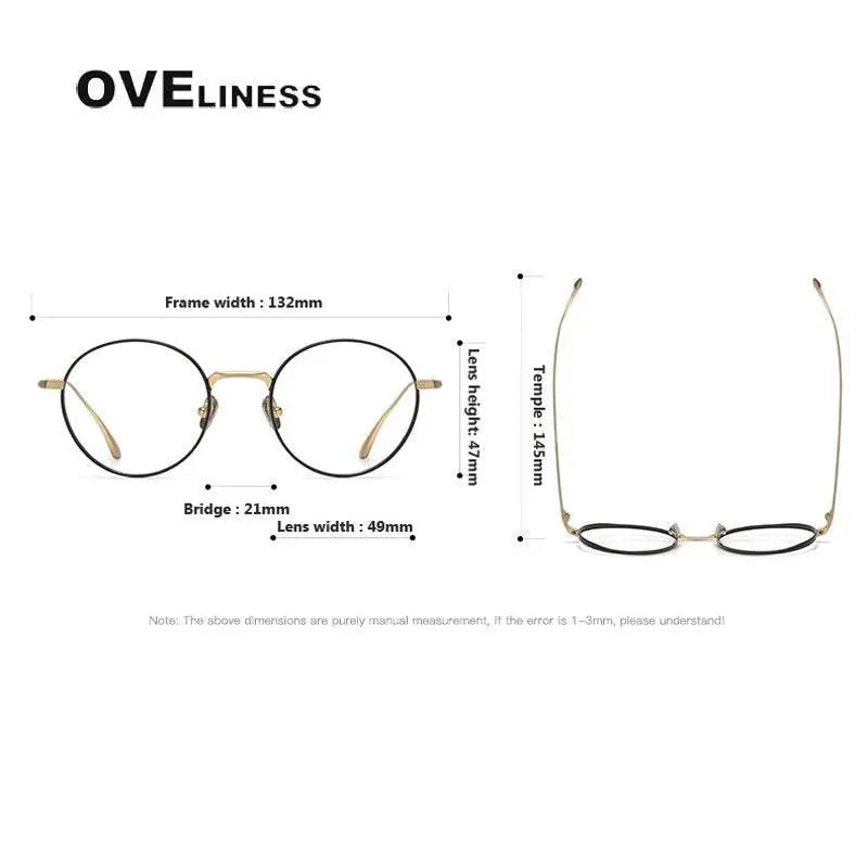 Unisex Round Full Rim Titanium Prescription Glasses 4921145 — view 10 | Rx Spectacle