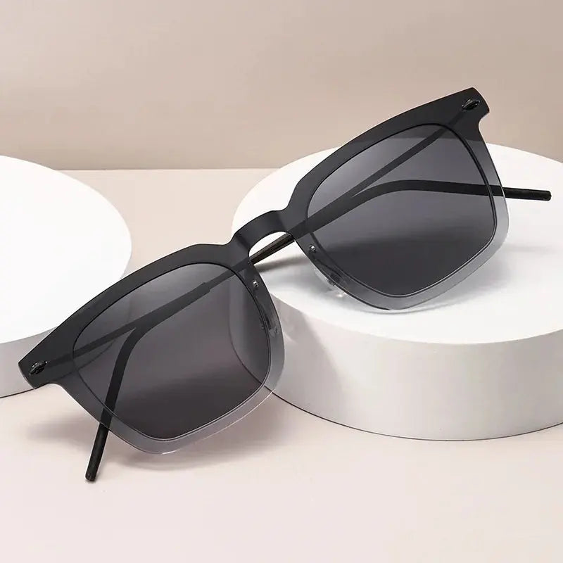 Unisex Square Full Rim Titanium Prescription Glasses 638346 — view 1 | Rx Spectacle