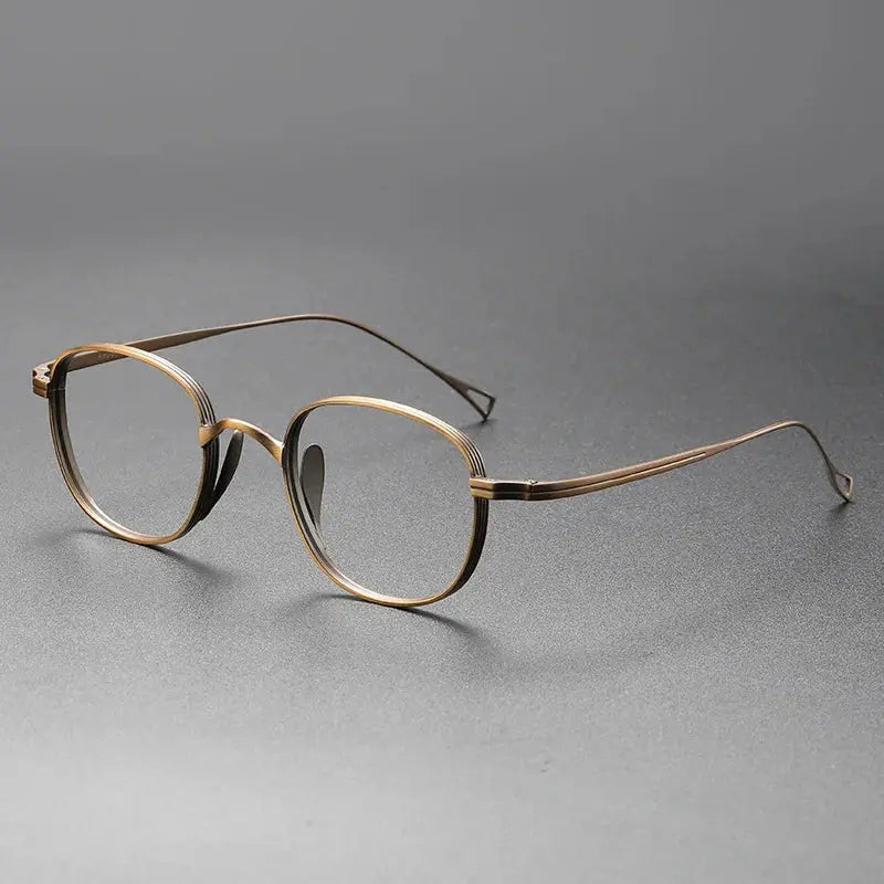 Women's Polygon Full Rim Titanium Prescription Glasses 78016 — view 4 | Rx Spectacle