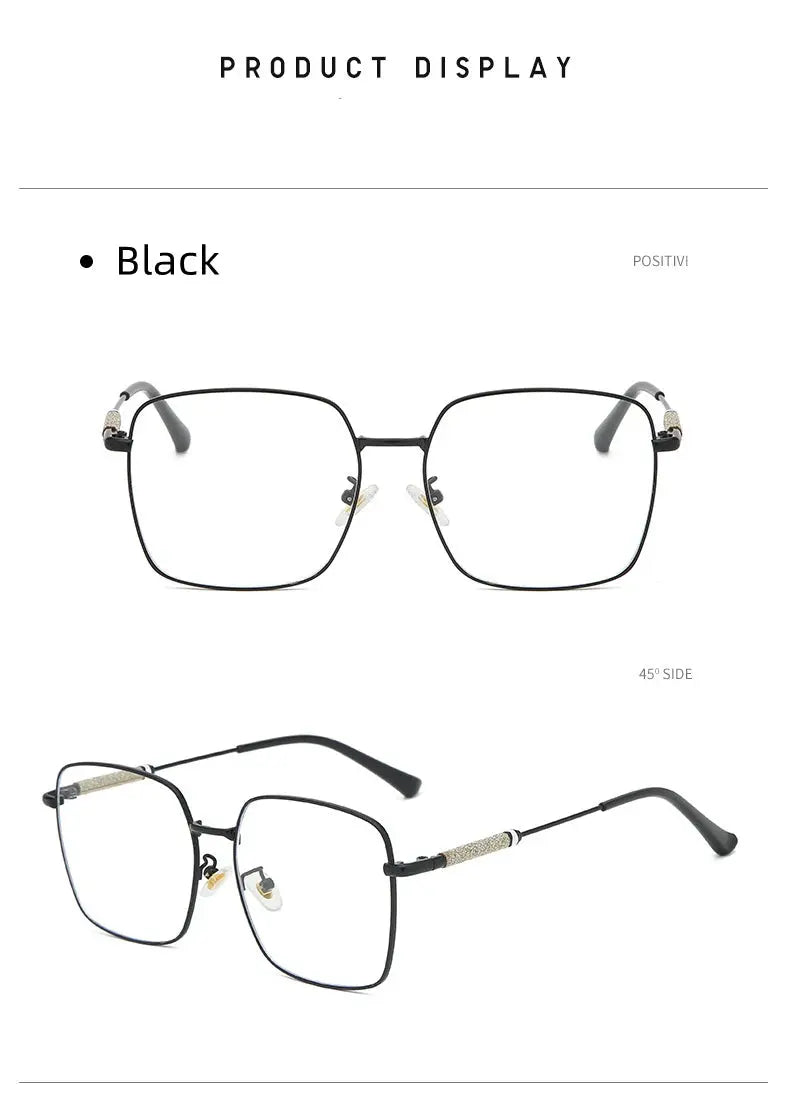 Men's Square Full Rim Alloy Reading Glasses 8960 — view 14 | Rx Spectacle