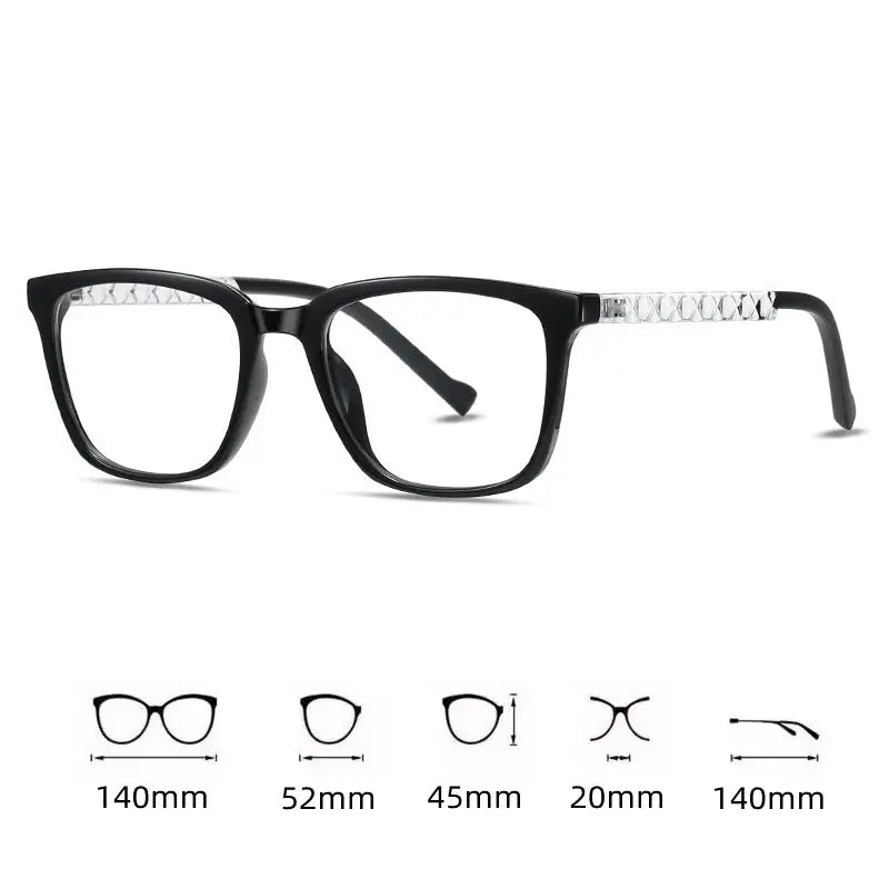 Unisex Square Full Rim Acetate Reading Glasses 70017 — view 2 | Rx Spectacle