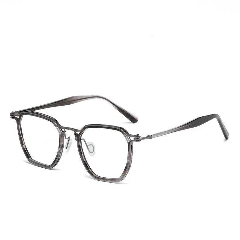 Men's Polygon Full Rim Titanium Prescription Glasses 586900 — view 5 | Rx Spectacle