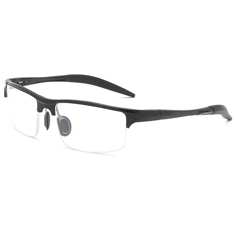 Women's Square Semi-Rimless Aluminum Sports Glasses 81772 — view 5 | Rx Spectacle
