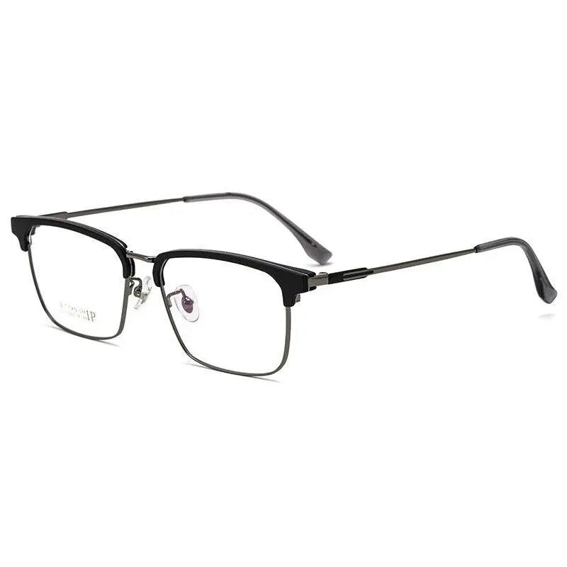 Men's Square Full Rim Titanium Prescription Glasses 2310yj — view 4 | Rx Spectacle