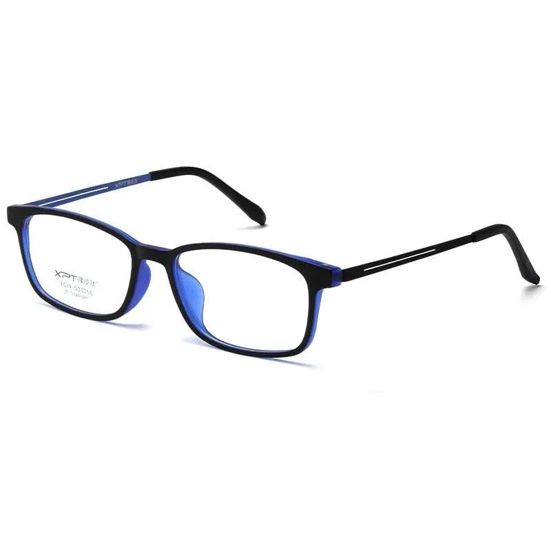 Unisex Square Full Rim Titanium Prescription Glasses 9834XP — view 7 | Rx Spectacle