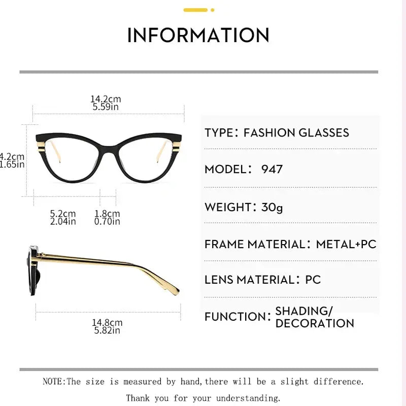 Women's Cat Eye Full Rim TR90 Reading Glasses 726947 — view 2 | Rx Spectacle