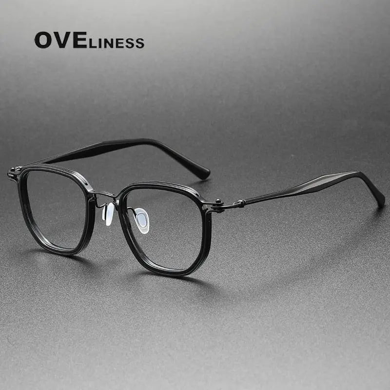 Unisex Round Full Rim Titanium Prescription Glasses 5865 — view 4 | Rx Spectacle