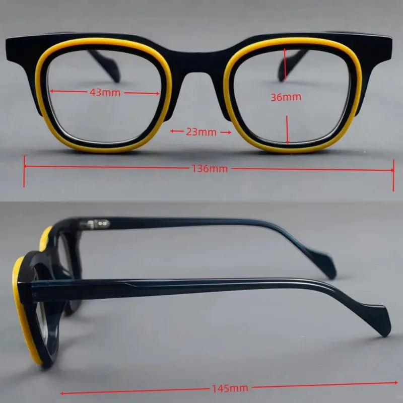 Women's Browline Full Rim Acetate Prescription Glasses 30112 — view 2 | Rx Spectacle
