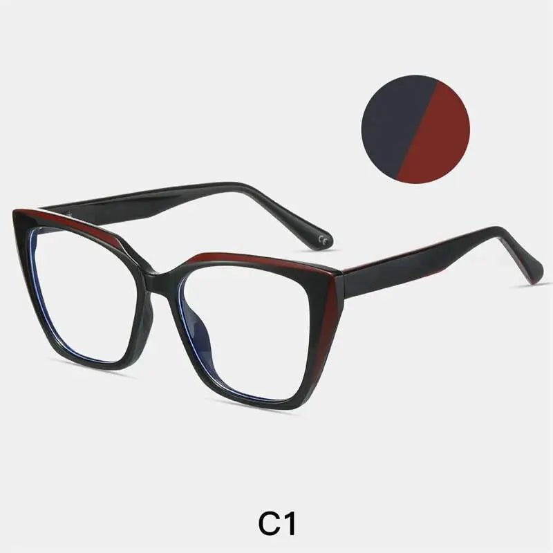 Women's Cat Eye Full Rim Acetate Prescription Glasses 87216 — view 7 | Rx Spectacle