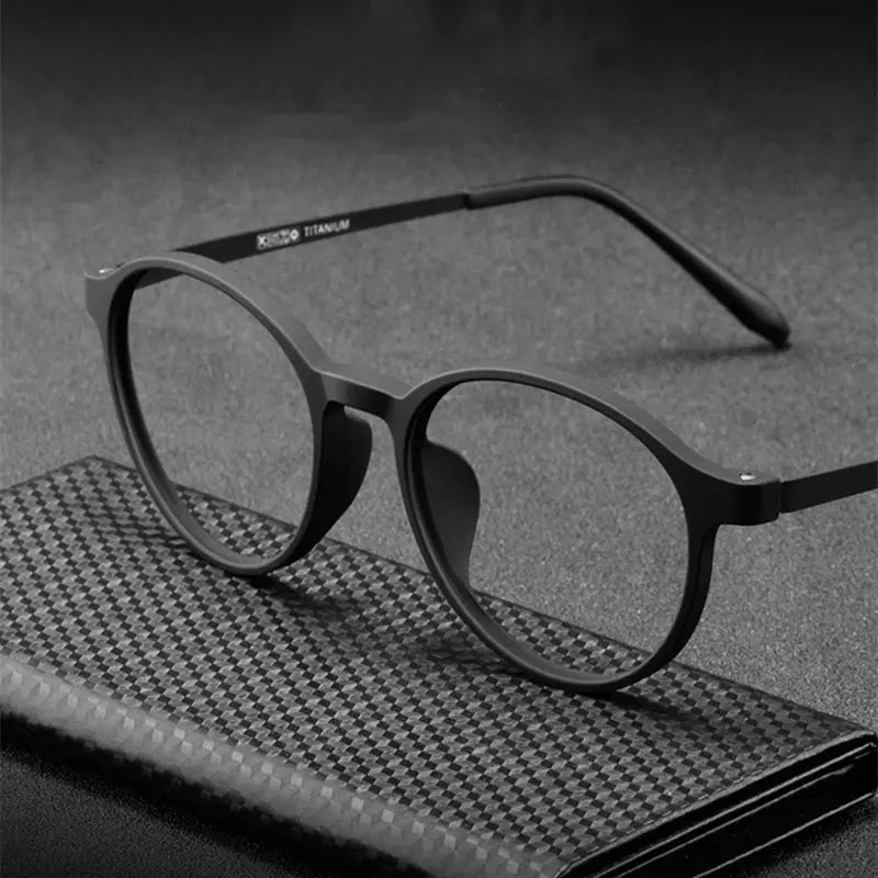 Unisex Round Full Rim Plastic Reading Glasses A3050 — view 1 | Rx Spectacle