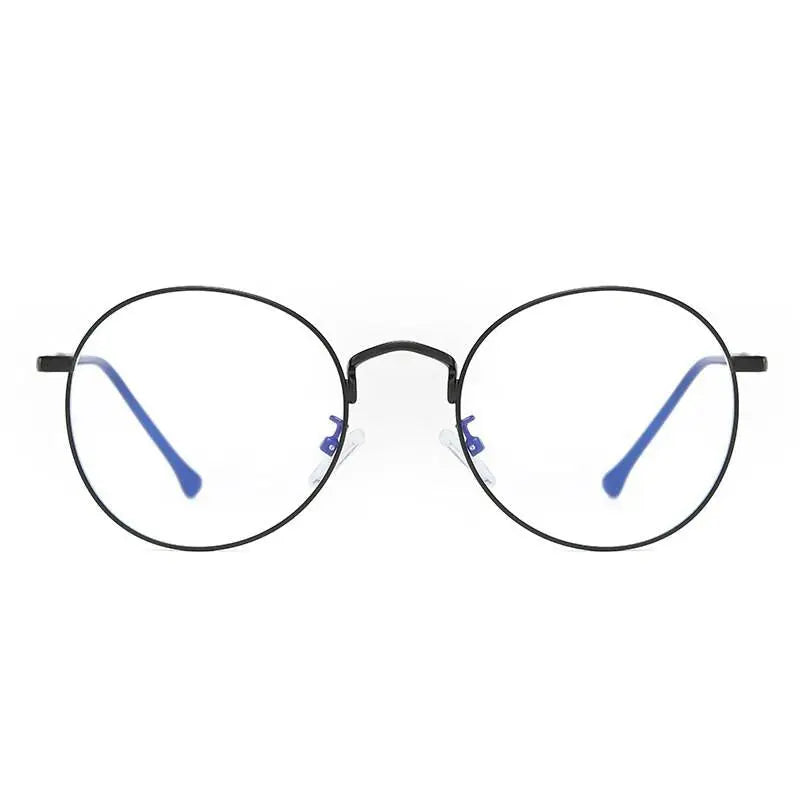 Unisex Round Full Rim Alloy Prescription Glasses 1912 — view 10 | Rx Spectacle
