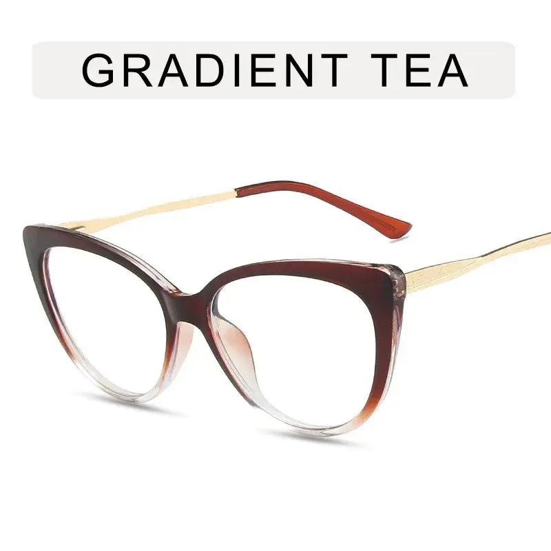 Women's Cat Eye Full Rim TR90 Prescription Glasses 5018 — view 10 | Rx Spectacle