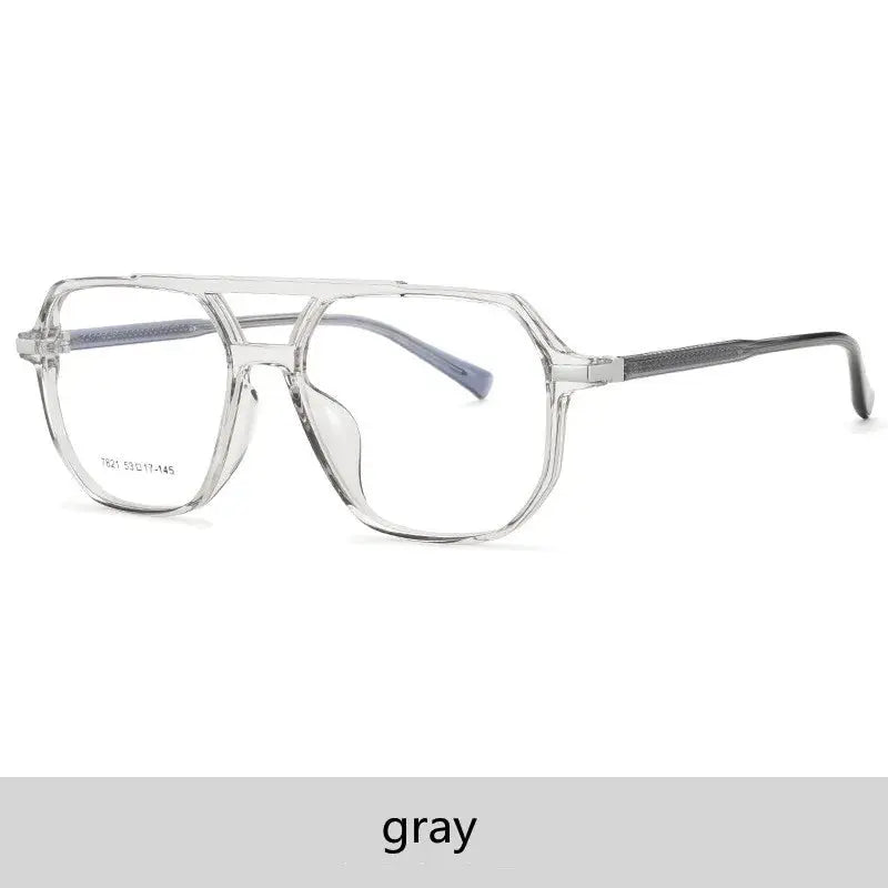 Unisex Oval Full Rim Acetate Double Bridge Prescription Glasses 7821 — view 6 | Rx Spectacle