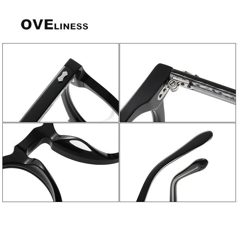 Unisex Round Full Rim Titanium Prescription Glasses 505 — view 13 | Rx Spectacle