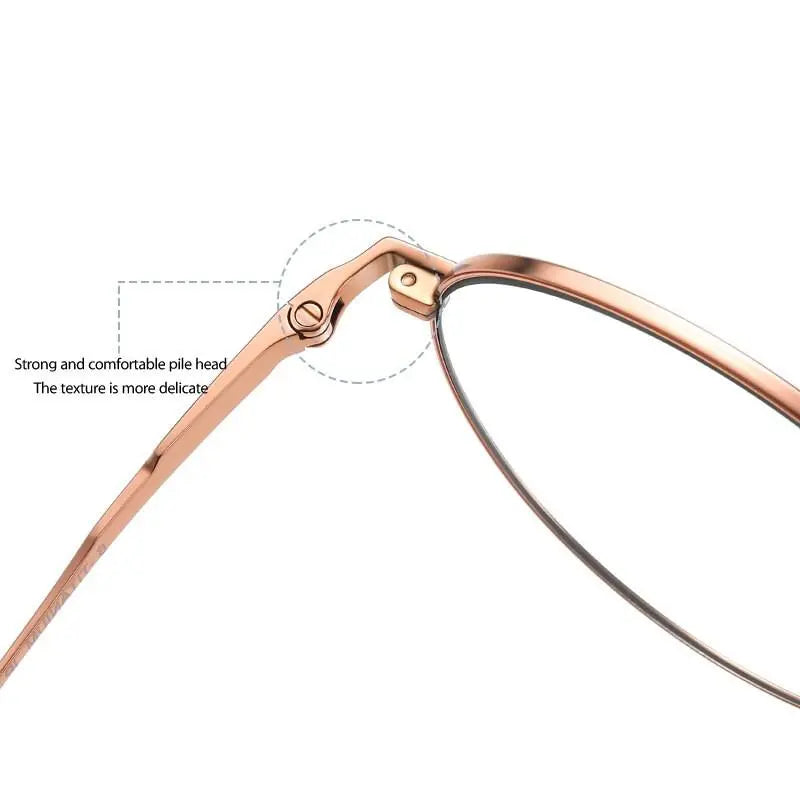Men's Round Full Rim Titanium Prescription Glasses St6211 — view 9 | Rx Spectacle