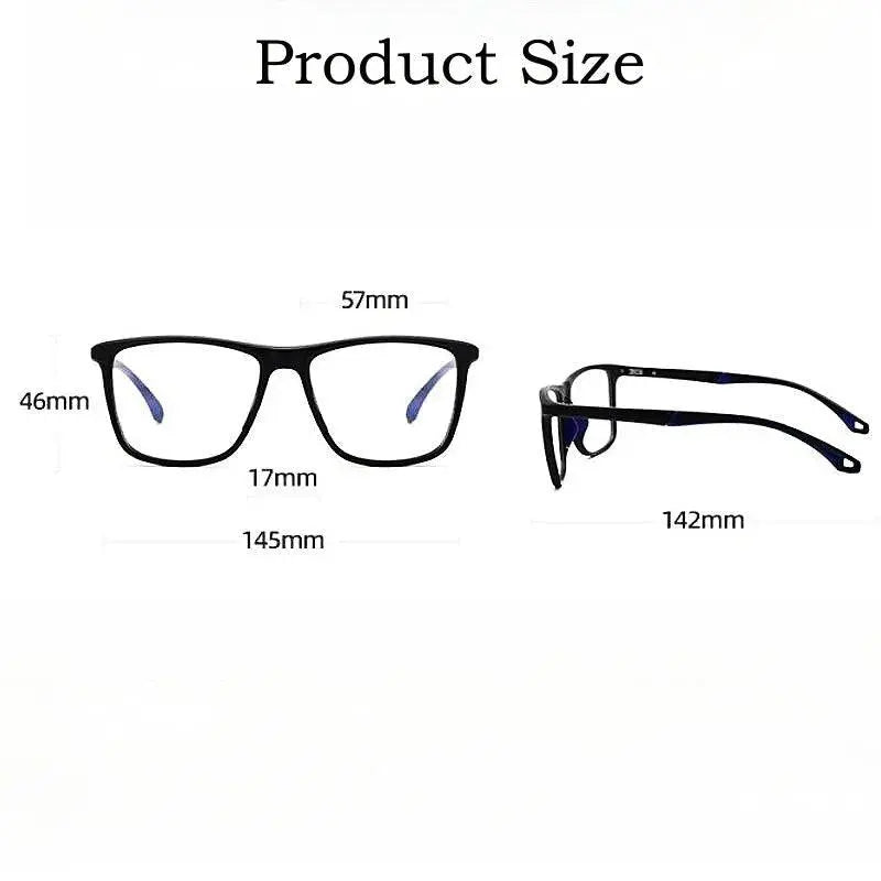 Men's Square Full Rim TR90 Sports Glasses Y1230d — view 5 | Rx Spectacle