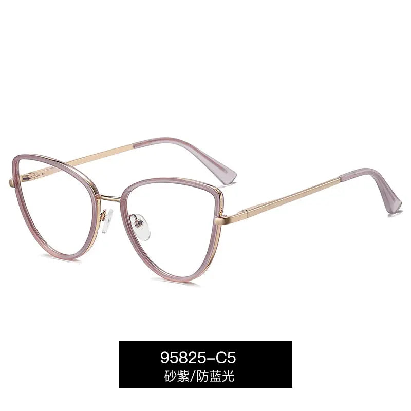 Women's Cat Eye Full Rim TR90 Prescription Glasses 95825 — view 3 | Rx Spectacle