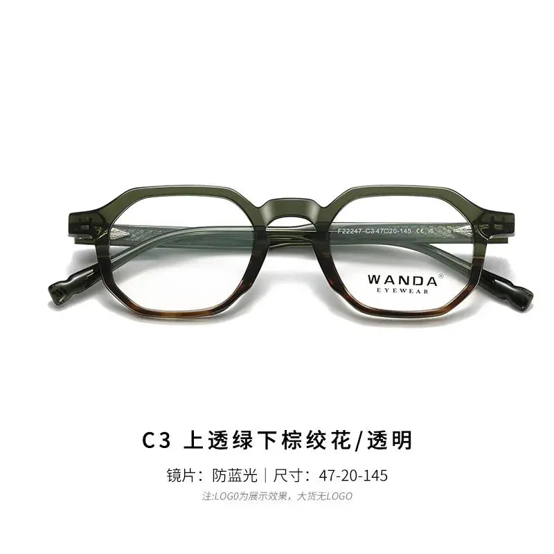 Women's Oval Full Rim TR90 Flat Top Prescription Glasses 22247 — view 3 | Rx Spectacle
