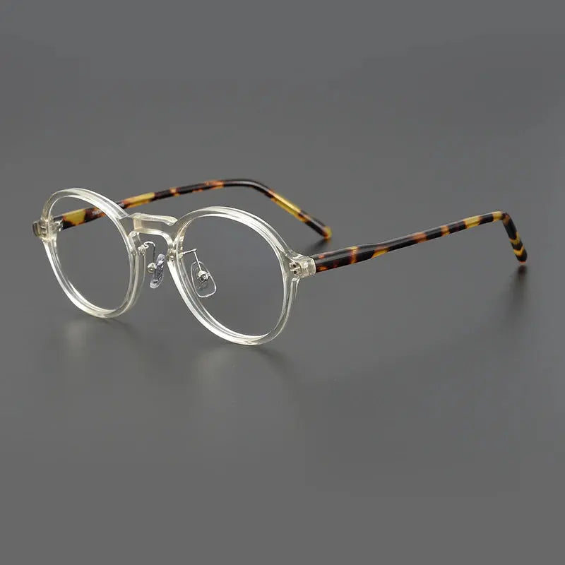 Women's Round Full Rim Titanium Prescription Glasses 366137 — view 3 | Rx Spectacle