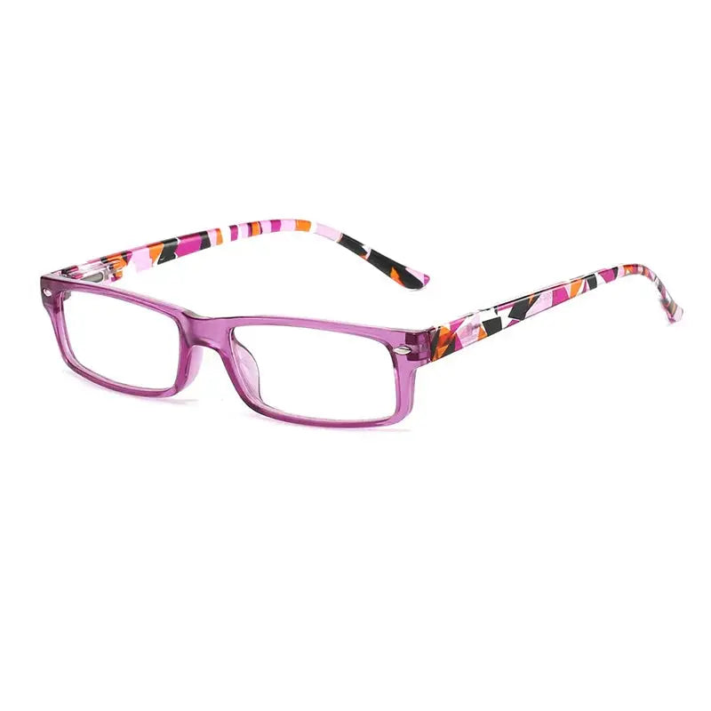 Women's Square Full Rim Alloy Reading Glasses 525004 — view 4 | Rx Spectacle