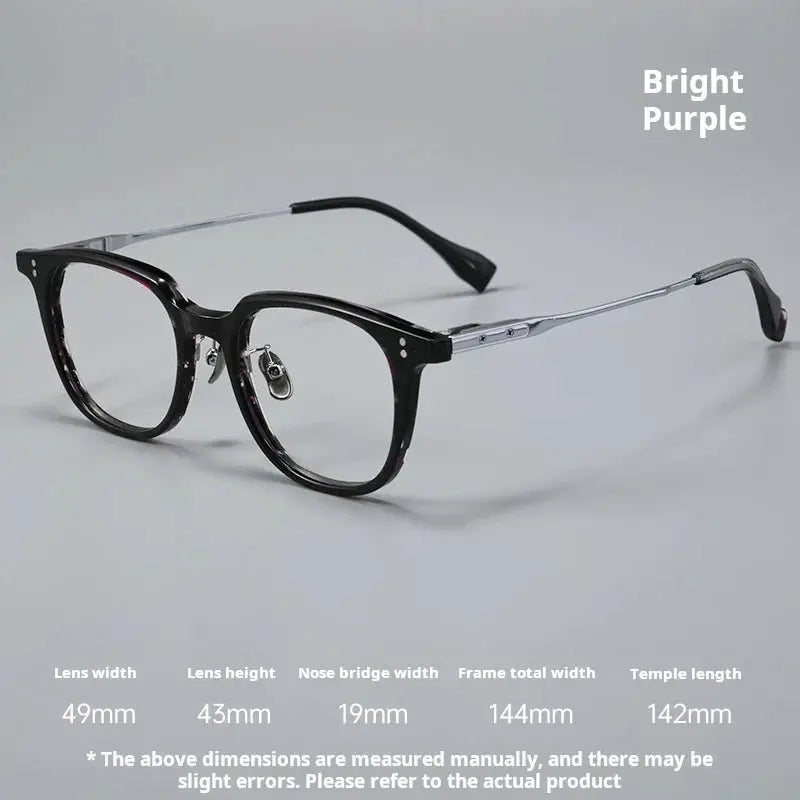 Unisex Square Full Rim Titanium Prescription Glasses 78150 — view 3 | Rx Spectacle