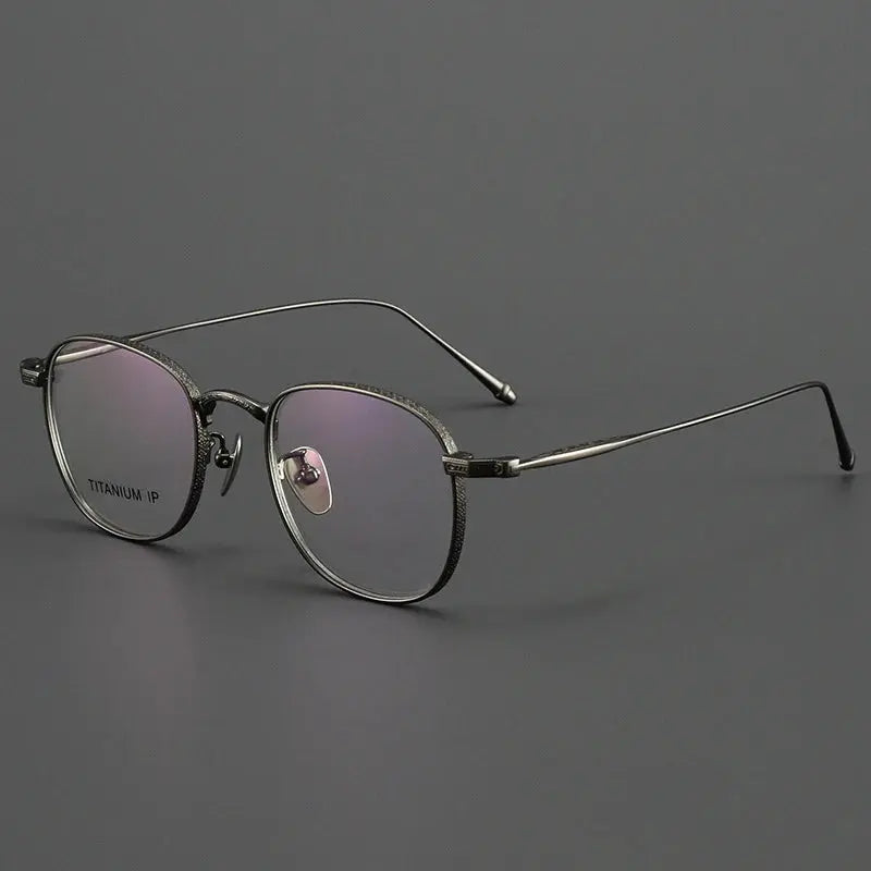 Women's Oval Full Rim Titanium Prescription Glasses 73090 — view 4 | Rx Spectacle