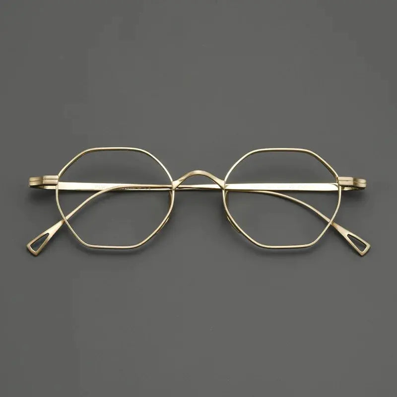 Women's Polygon Full Rim Titanium Prescription Glasses 20872 — view 5 | Rx Spectacle