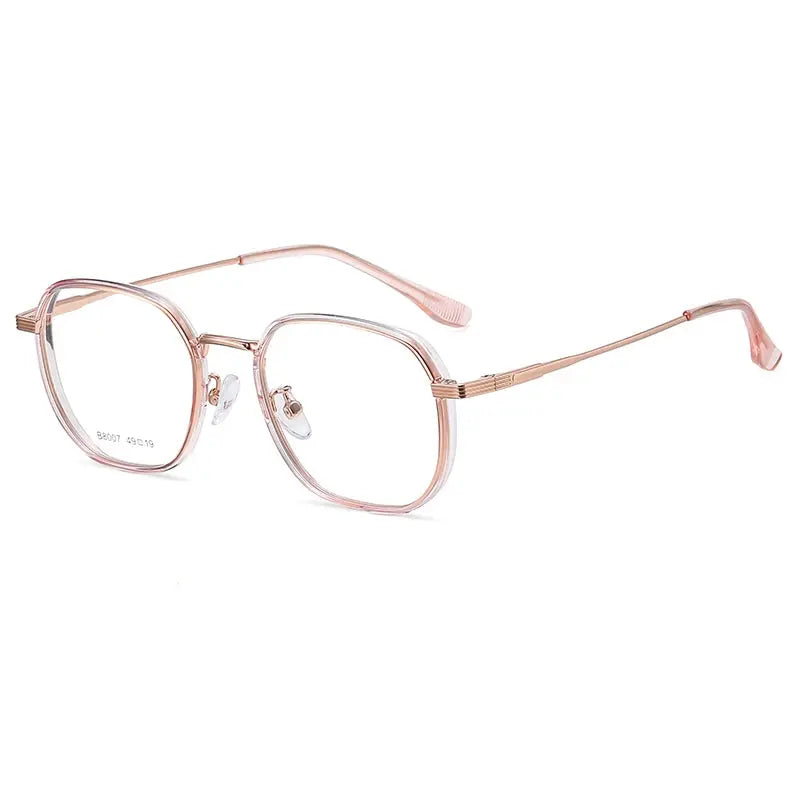 Women's Square Full Rim TR90 Flat Top Prescription Glasses 80077 — view 5 | Rx Spectacle