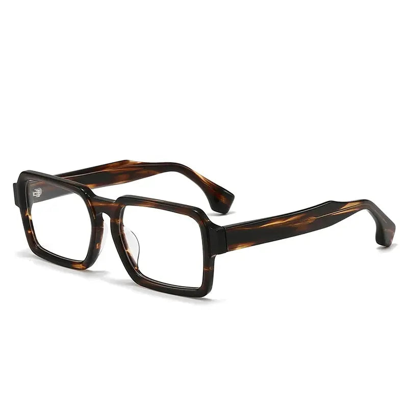 Unisex Browline Full Rim Acetate Prescription Glasses 69278 — view 4 | Rx Spectacle