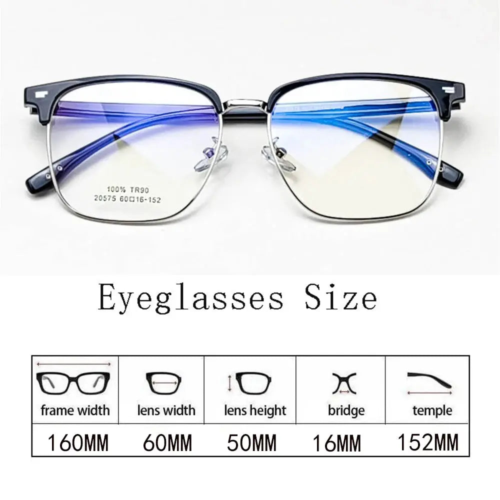 Men's Square Full Rim TR90 Prescription Glasses 20575 — view 2 | Rx Spectacle