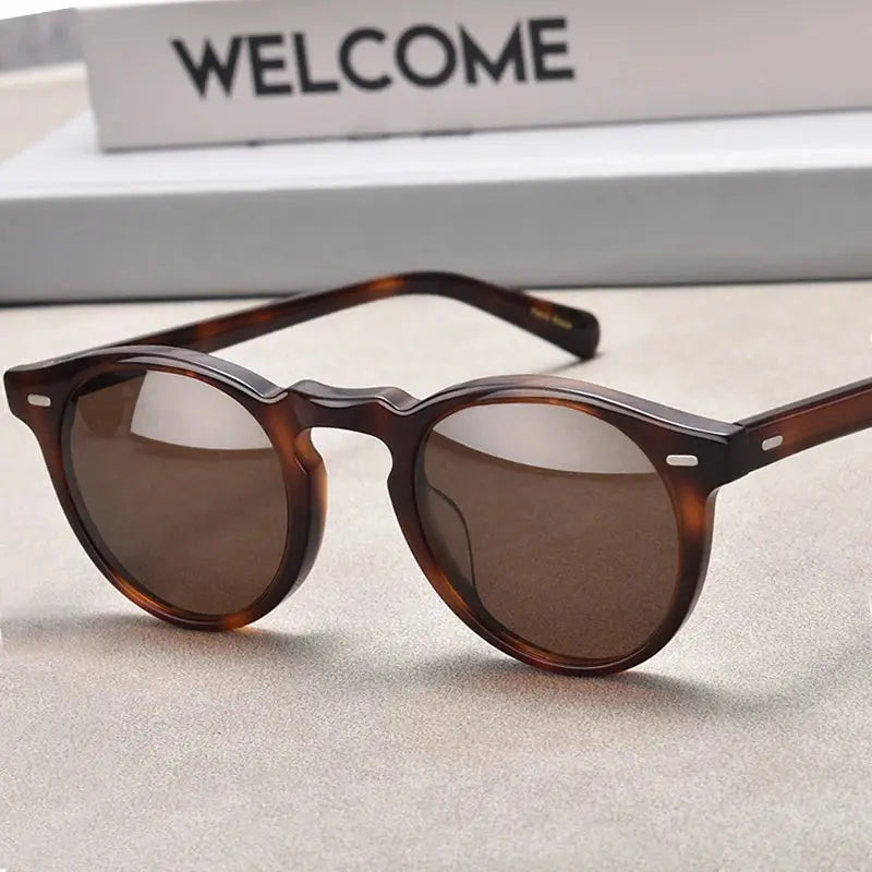 Unisex Round Full Rim Acetate Prescription Glasses Ov5186 — view 4 | Rx Spectacle