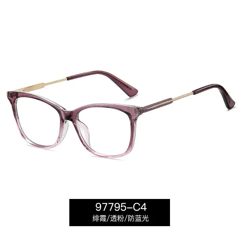 Women's Square Full Rim TR90 Prescription Glasses 397795 — view 6 | Rx Spectacle