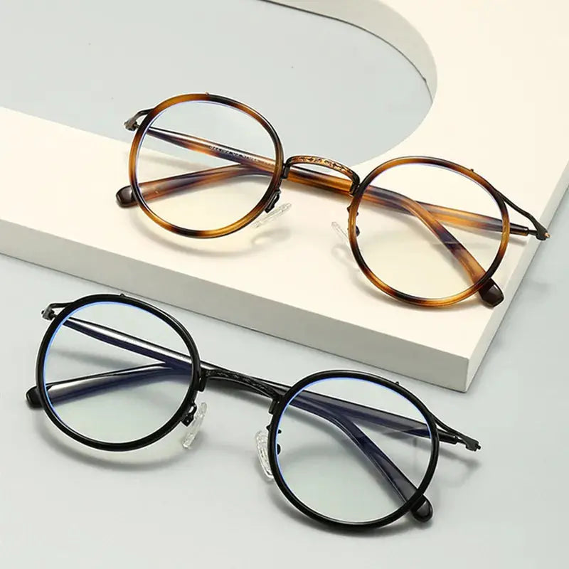Unisex Round Full Rim Acetate Reading Glasses 22105 — view 1 | Rx Spectacle