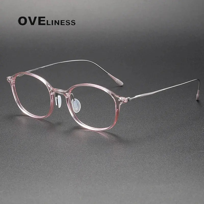 Women's Square Full Rim Titanium Prescription Glasses 928653 — view 3 | Rx Spectacle