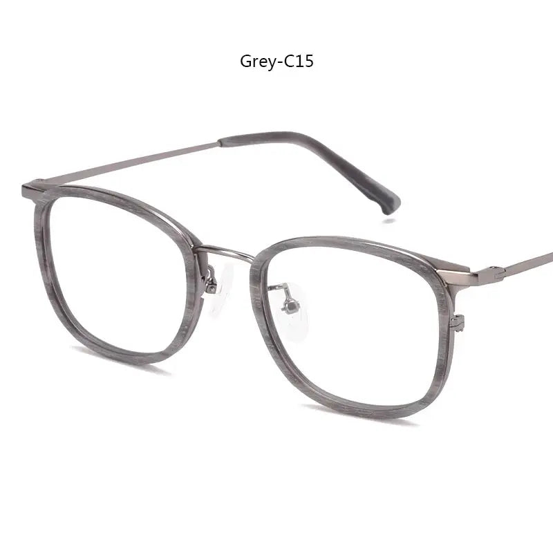 Women's Square Full Rim Titanium Prescription Glasses 98095 — view 6 | Rx Spectacle