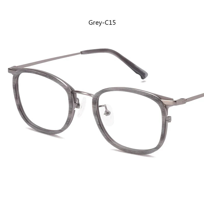 Women's Square Full Rim Titanium Prescription Glasses 809500 — view 6 | Rx Spectacle