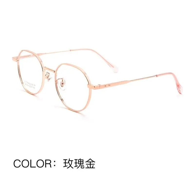 Unisex Polygon Full Rim Titanium Prescription Glasses Bt020t — view 4 | Rx Spectacle