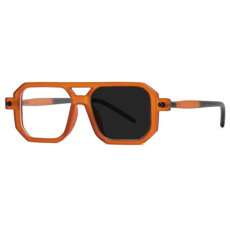 Unisex Square Full Rim Double Bridge Reading Glasses 86512 — view 9 | Rx Spectacle
