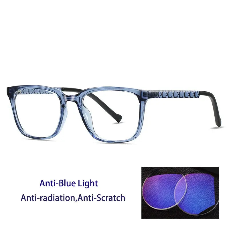 Unisex Square Full Rim Acetate Reading Glasses 70017 — view 6 | Rx Spectacle