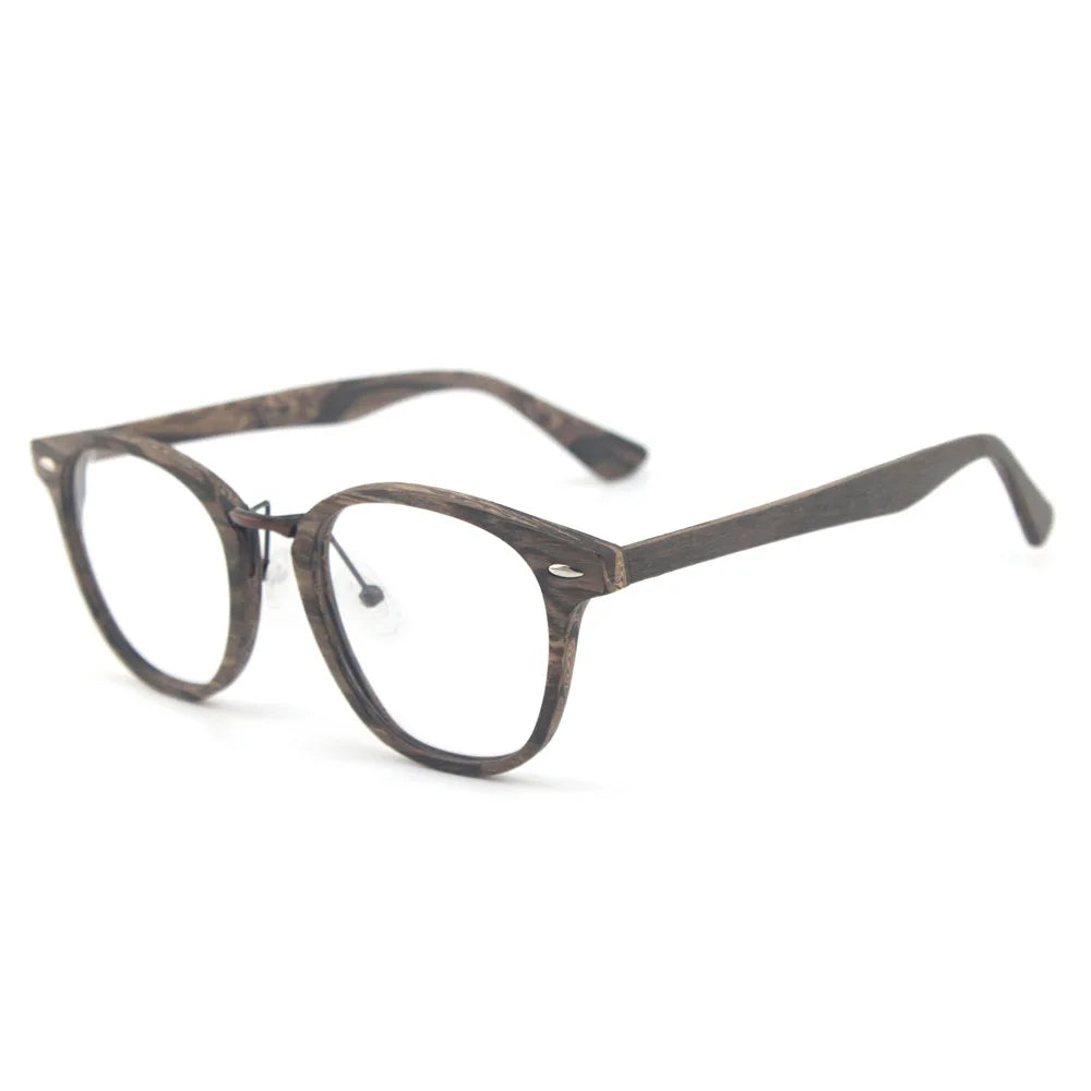 Men's Round Full Rim Titanium Prescription Glasses 535500 — view 5 | Rx Spectacle