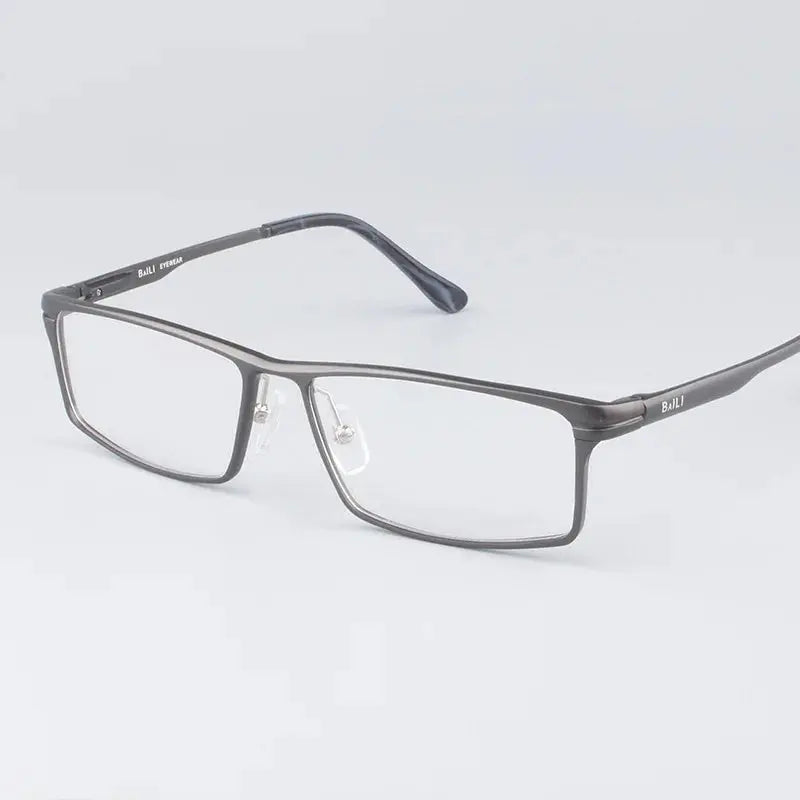 Men's Browline Full Rim Titanium Prescription Glasses 262479 — view 5 | Rx Spectacle
