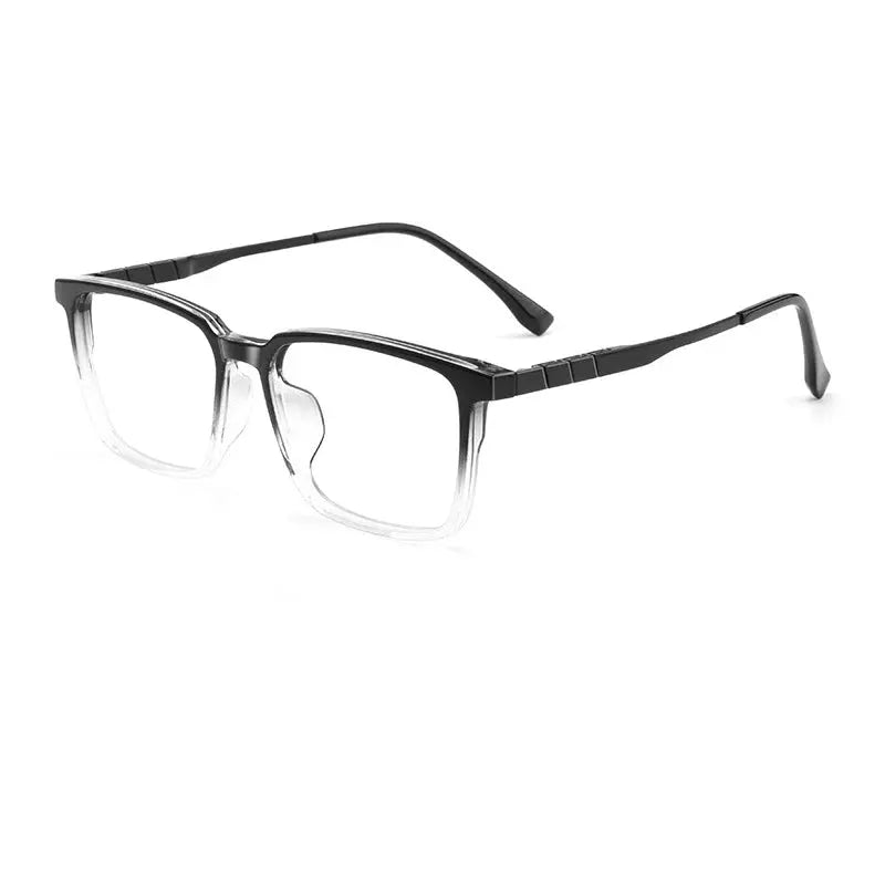 Unisex Square Full Rim Titanium Prescription Glasses 499007 — view 4 | Rx Spectacle