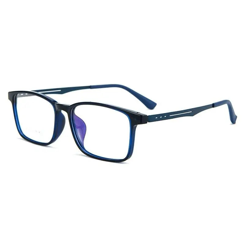 Unisex Square Full Rim Titanium Prescription Glasses A1002 — view 4 | Rx Spectacle