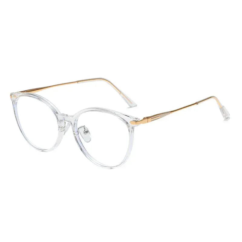 Women's Oval Full Rim Titanium Prescription Glasses 90 — view 6 | Rx Spectacle