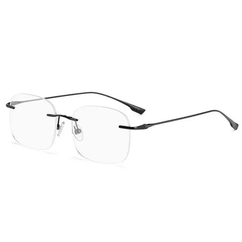 Men's Rimless Titanium Prescription Glasses 99219 — view 3 | Rx Spectacle