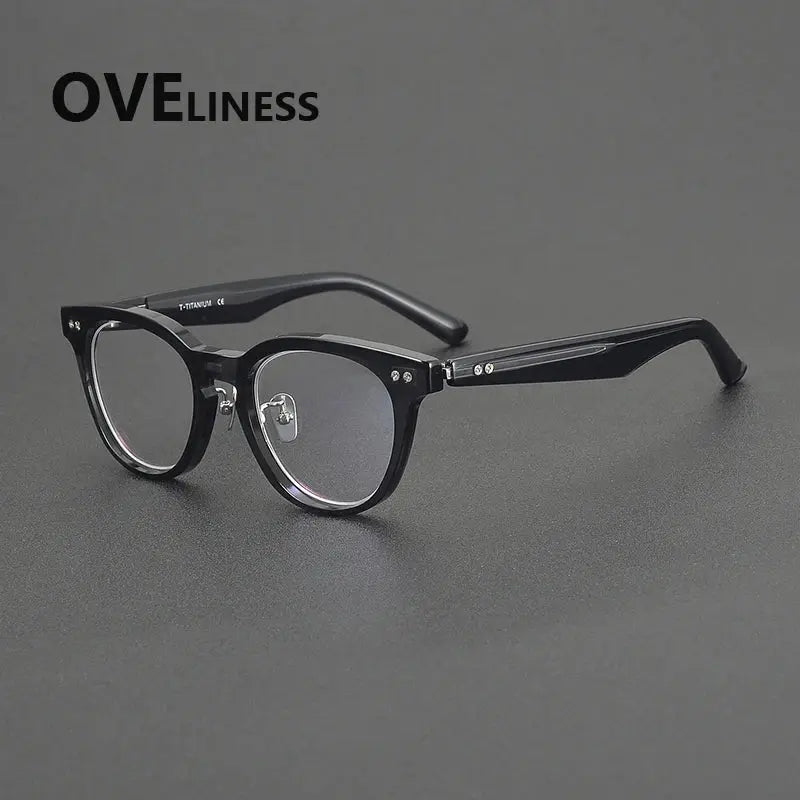 Unisex Round Full Rim Acetate Prescription Glasses 36902 — view 6 | Rx Spectacle
