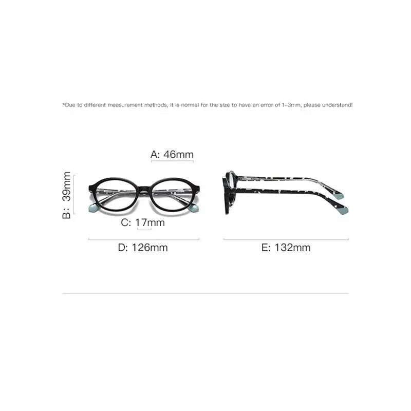 Unisex Round Full Rim TR90 Prescription Glasses 20205 — view 11 | Rx Spectacle