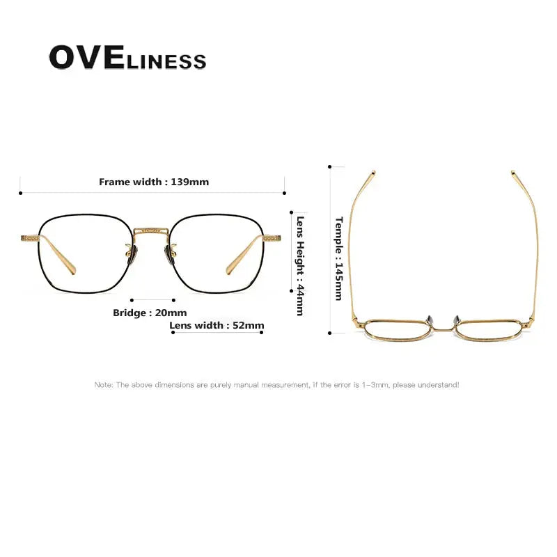 Unisex Polygon Full Rim Titanium Prescription Glasses 369015 — view 2 | Rx Spectacle
