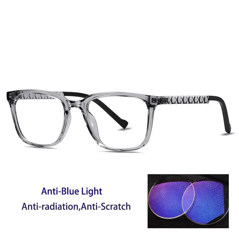 Unisex Square Full Rim Acetate Reading Glasses 70017 — view 3 | Rx Spectacle