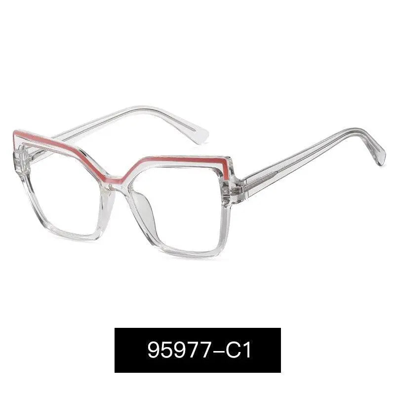 Women's Cat Eye Full Rim Alloy Prescription Glasses 95977 — view 6 | Rx Spectacle